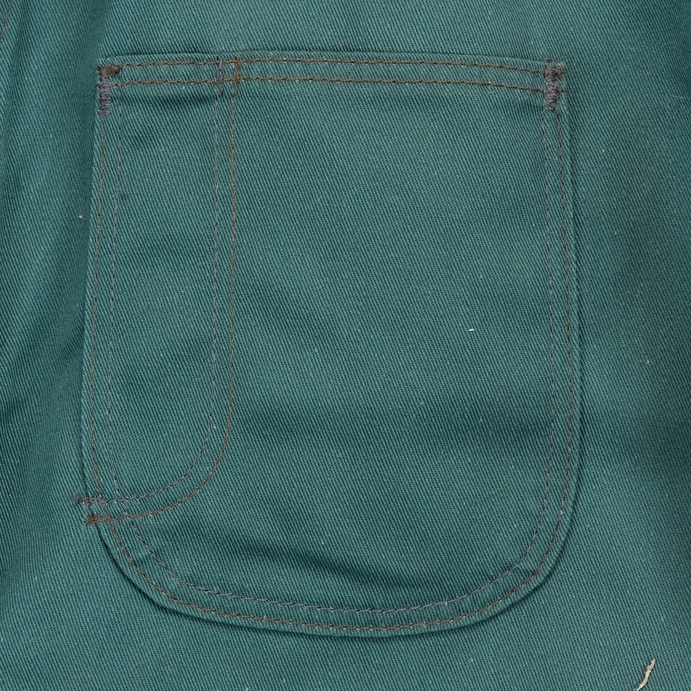 Vintage Big Ben Wrangler Coveralls Men 40 Reg Green Canvas Mechanic USA - Picture 7 of 16